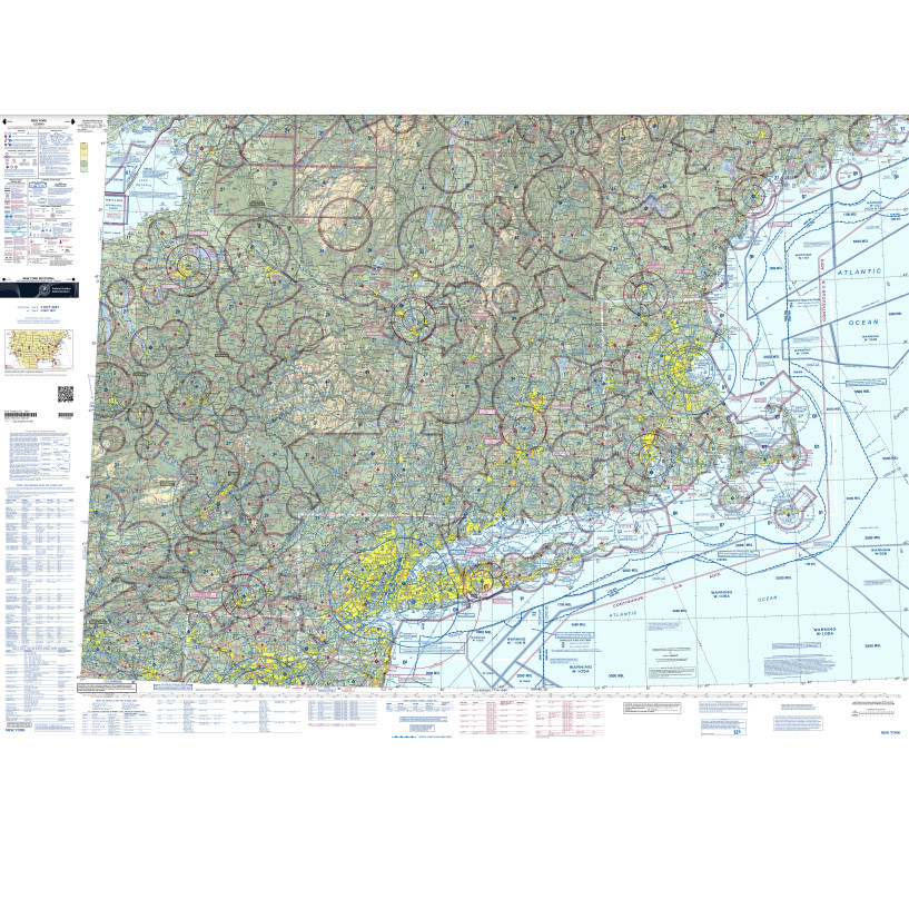 FAA Chart: VFR Sectional Chart New York - Always Current - Select Cycle Date