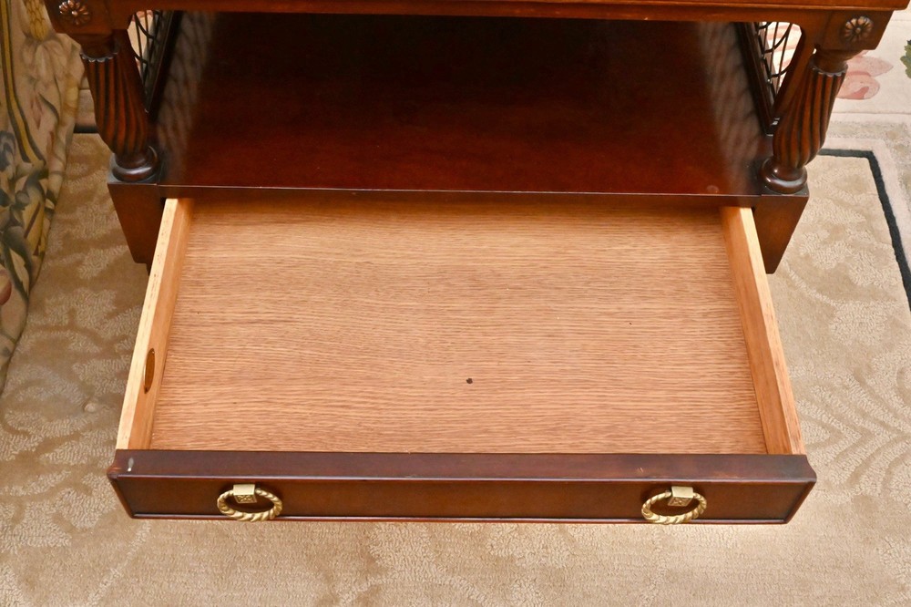 Irwin Mahogany Two-Tier Side Tables