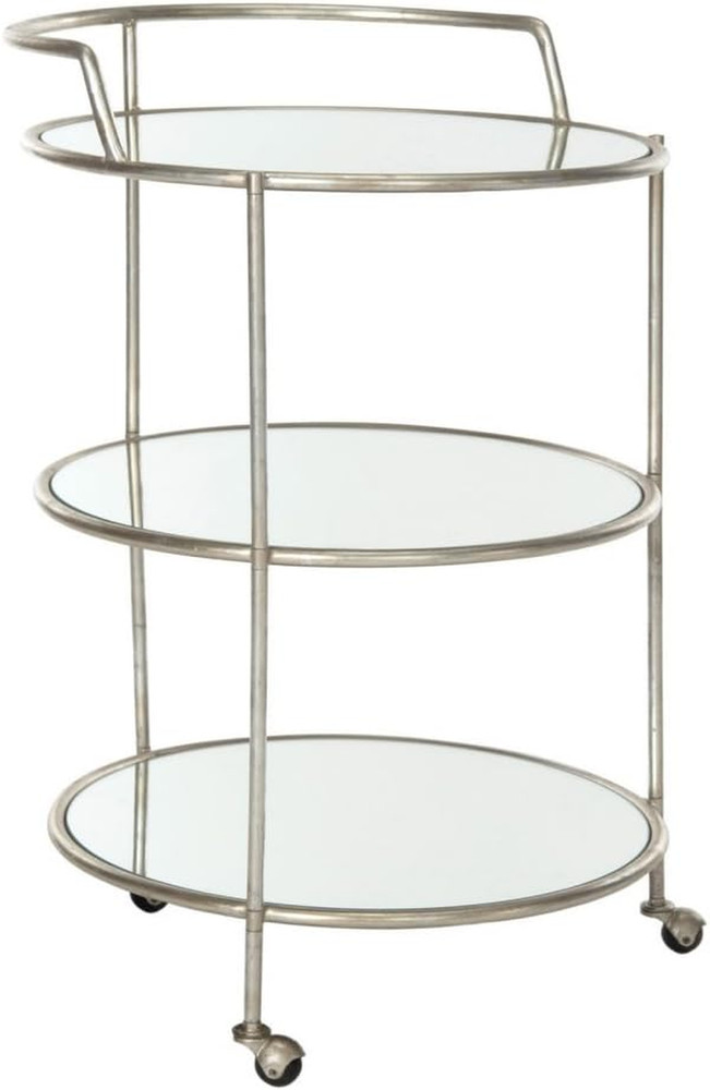 Home Collection Dulcinea Silver Bar Cart