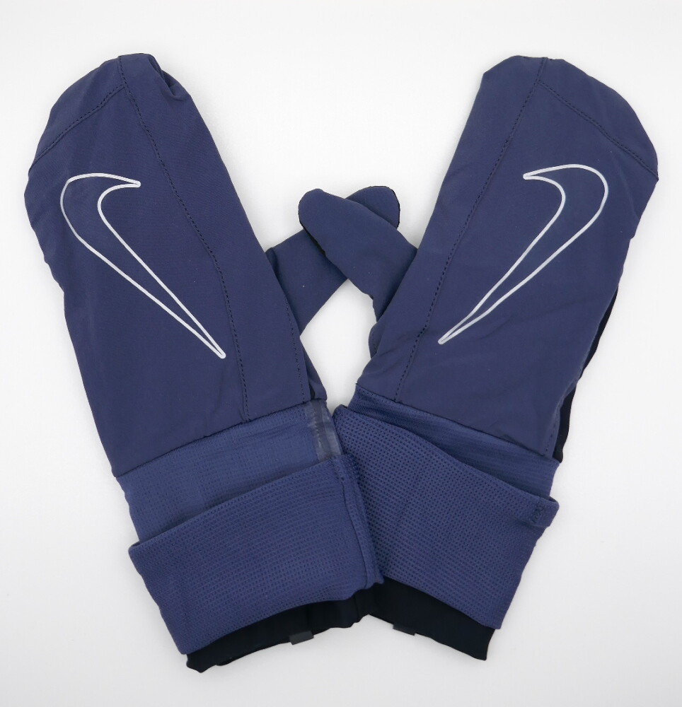 Nike Women's Transform Running Gloves / Mitt Thunder Blue/Black/Silver Medium