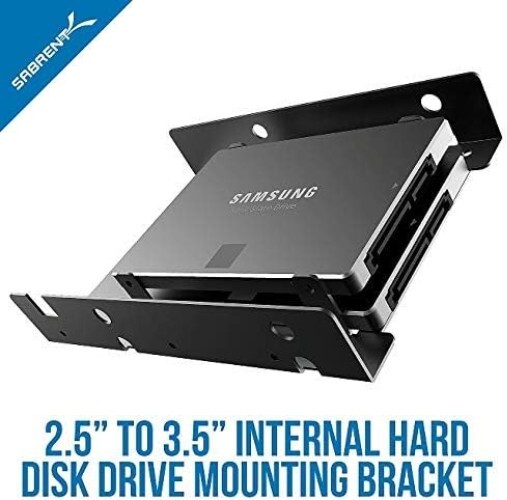 Sabrent 2.5" to 3.5" Drive Mounting Bracket Kit - Easy Installation & Durable