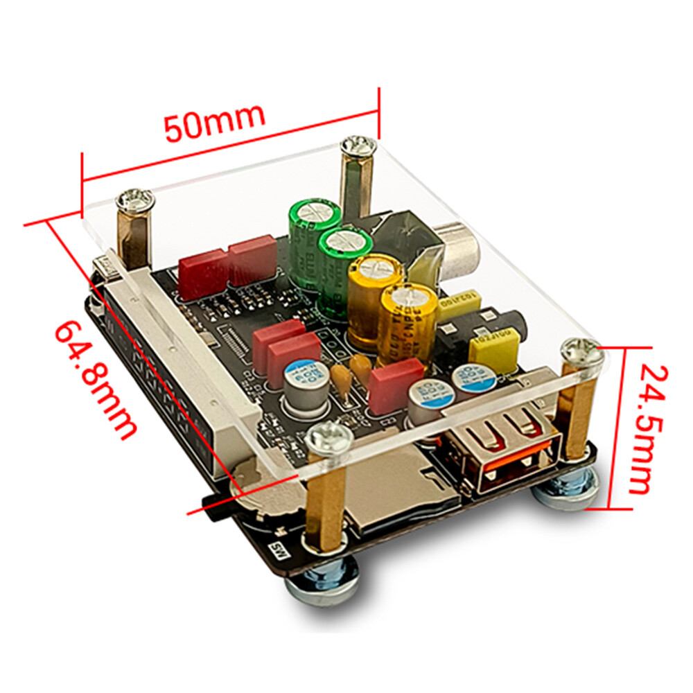 ZK-DAM-K1 DSP Tuning Preamp Bluetooth Decoder Board U Disk Sound Card Decoding