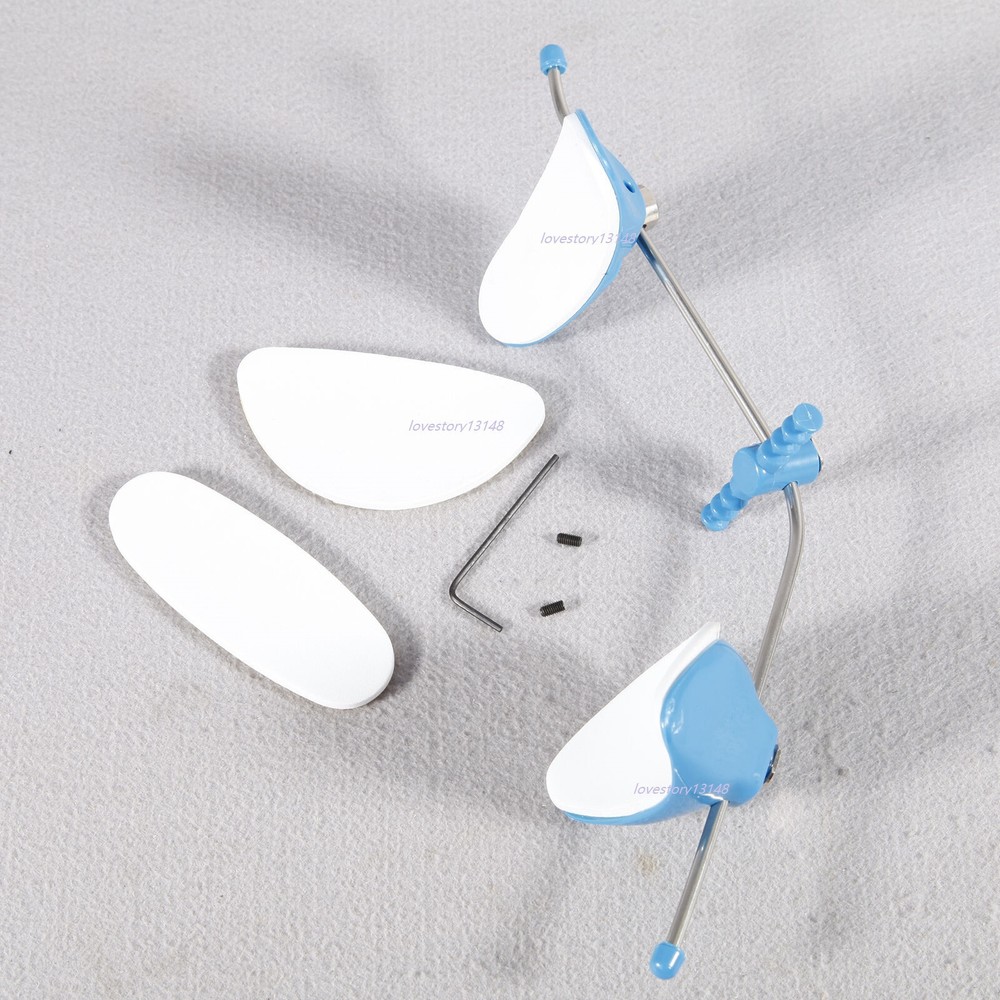 Blue Dental Ortho Forward Pull Headgear Single Bar with Single Lever Adjustable