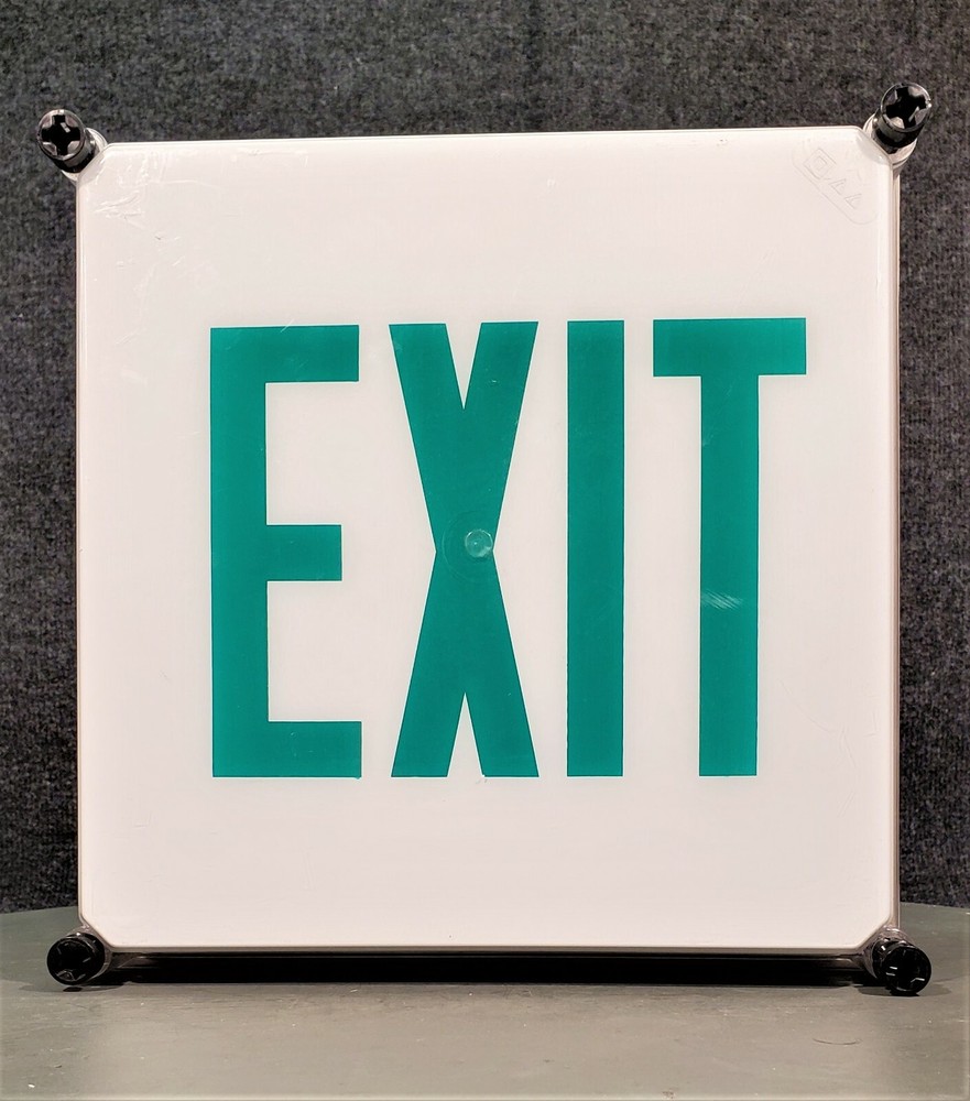 SURE-LITES / COOPER UMX31 TYPE X3 WATERTIGHT LIGHTED EMERGENCY EXIT SIGN