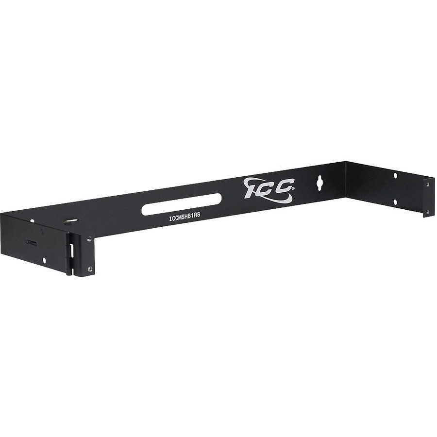 ICC MSHB1RS Wall Mount Hinged Bracket 1U 19in Black