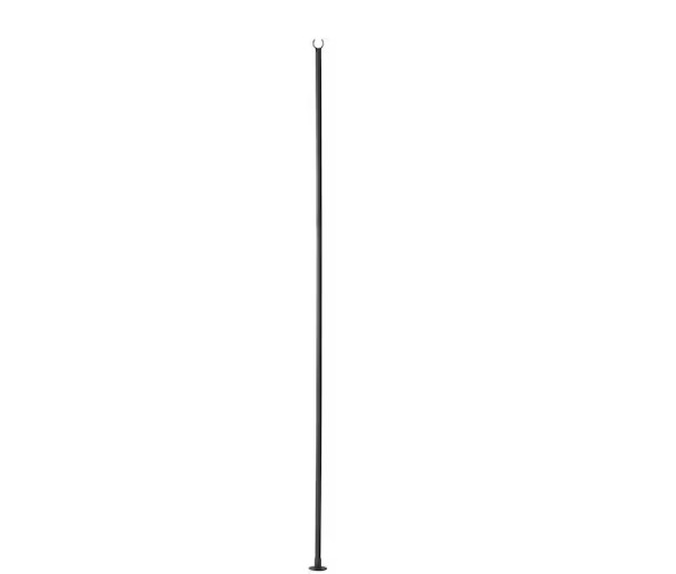 Hampton Bay 9.8 ft. String Light Pole in Black (1-Pack)