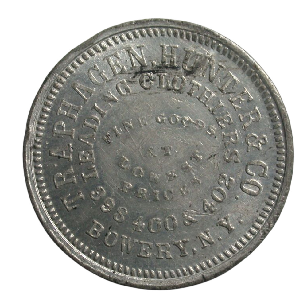 Bowery, NY Traphagen, Hunter & Co.  HT Token