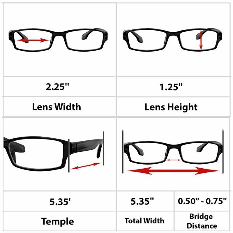 NEW Reading Glasses | 4 Pack | Black Tortoise Red Sun | Flex Hinges