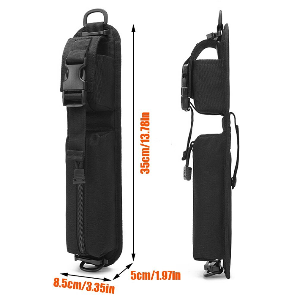 Tactical Molle Pouch Backpack Shoulder Strap Bag EDC Tool Pack Flashlight Pouch