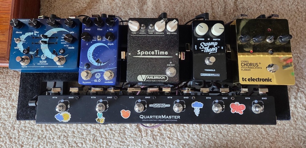 Custom "Sandwich" 2-Tier Prototype Pedalboard