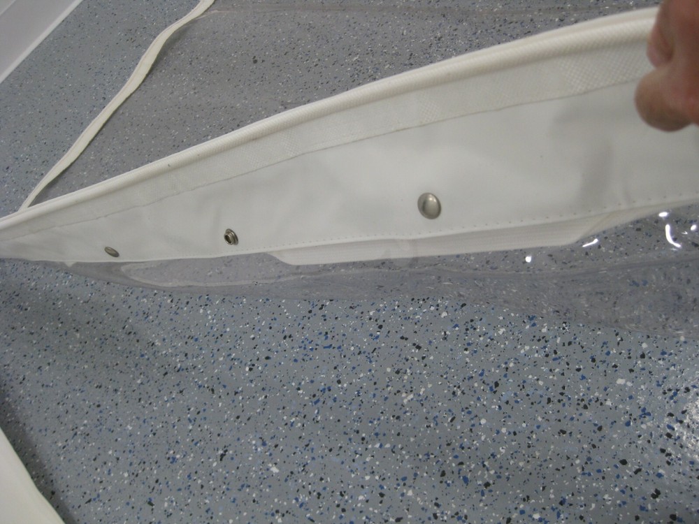 1992 50' Viking Convertible Stratglass side Curtains