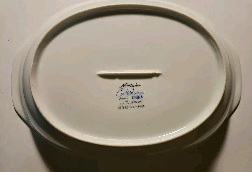 Noritake China 12" x 8" ,vegetable bowl Maplewood,rectangular!