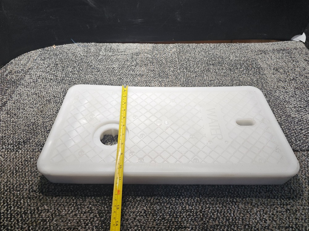 Rectangular Water Meter Box Lid Only 20.5" x 10.5" White, Polymer