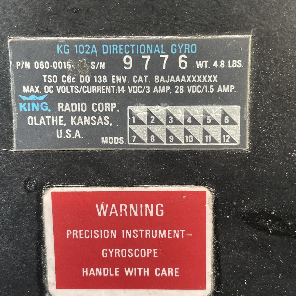 Bendix King KG 102A Directional Gyro
