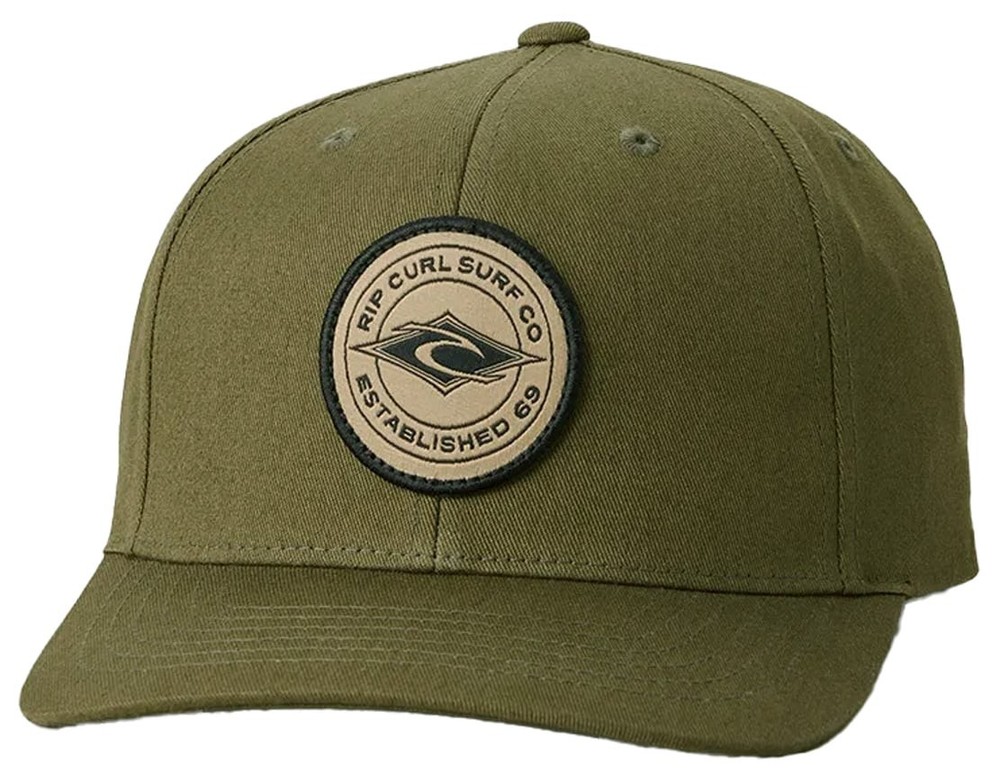 Rip Curl Stapler Snapback Hat - Rock - New