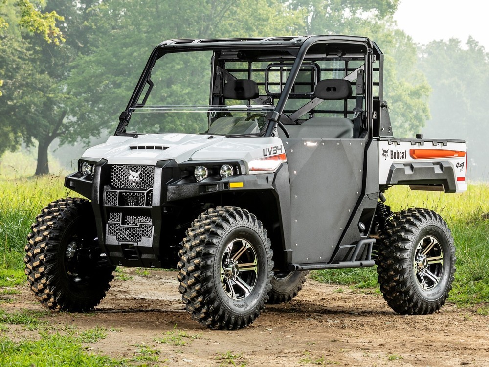 SuperATV Clear Scratch Resistant Half Windshield for Bobcat UV34 - 2019+