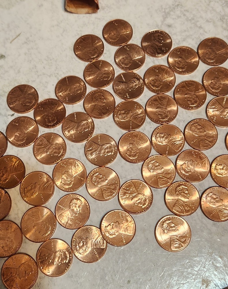 2017-P Lincoln Shield Cent Penny 50 Coin roll