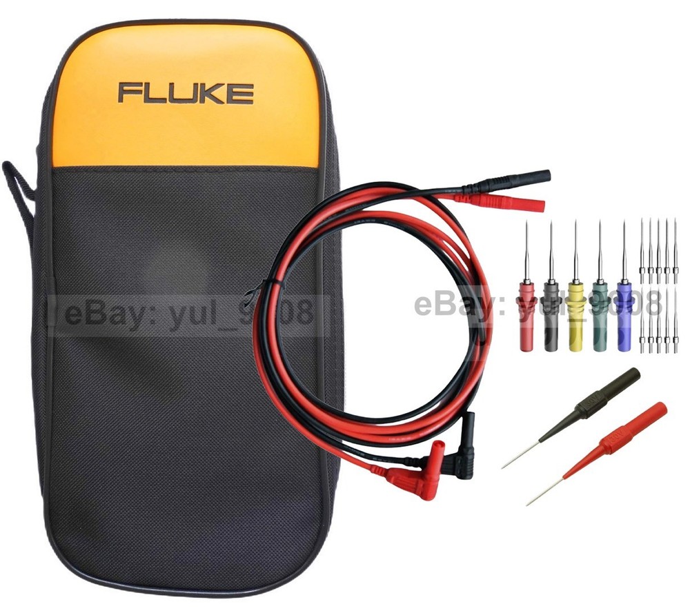 Insulation Piercing Needle + silicone test leads Banana Jack Spring +Soft Case