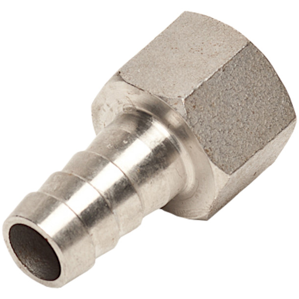LD Carlson Stainless Steel 1/2in Barbed Hose Fitting 1/2in Female NPT