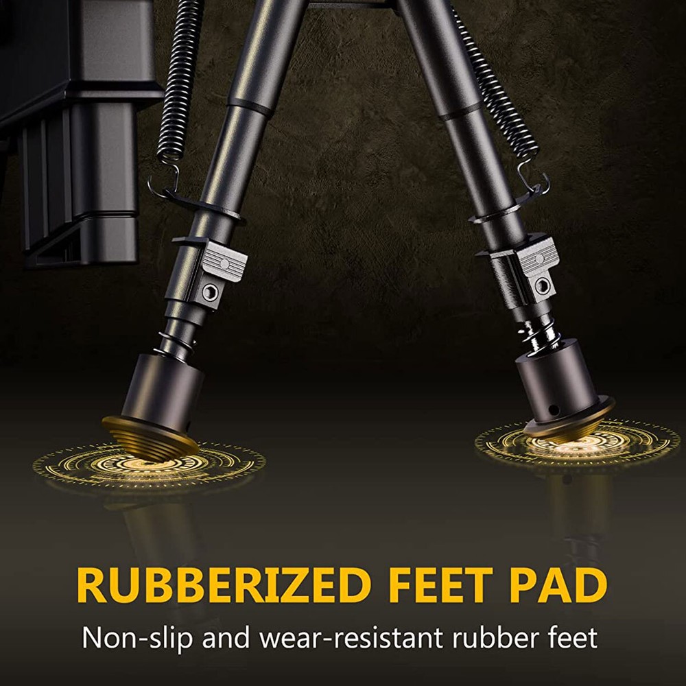 6-9 Inches Rifle Bipod Spring Return M-LOK Adapter Compatible With M-Rail System