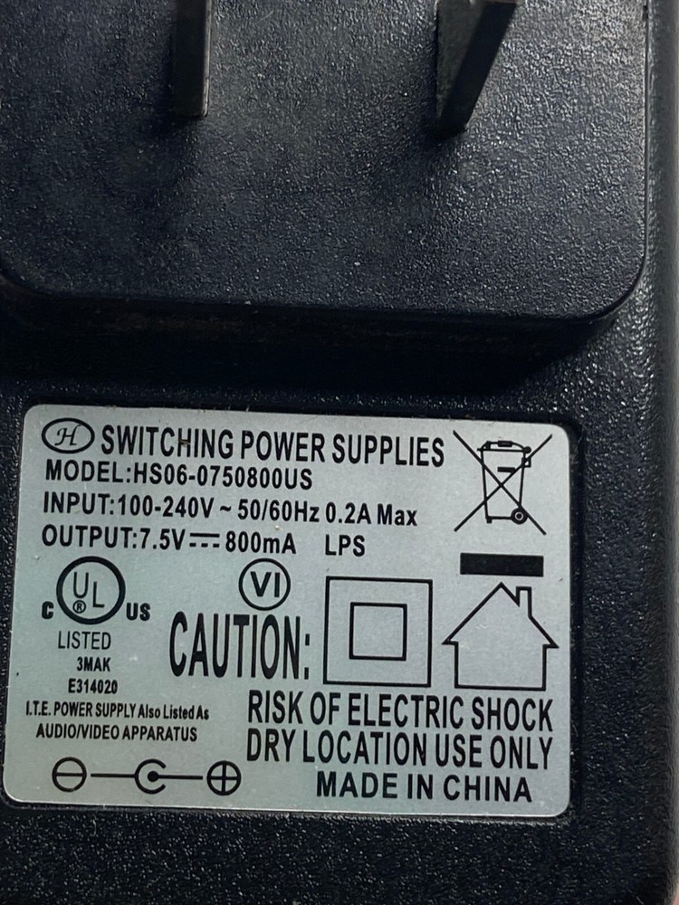 🐞 ATS Personal Emergency Response System REPLACEMENT AC ADAPTER PART EUC F8