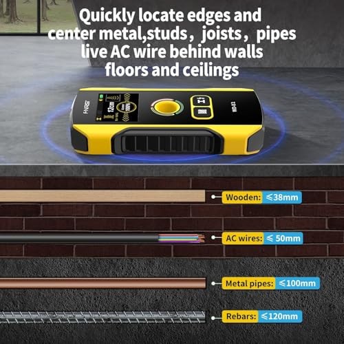 Stud Finder Wall Scanner - Upgraded WD-02 TFT Display Electronic Stud