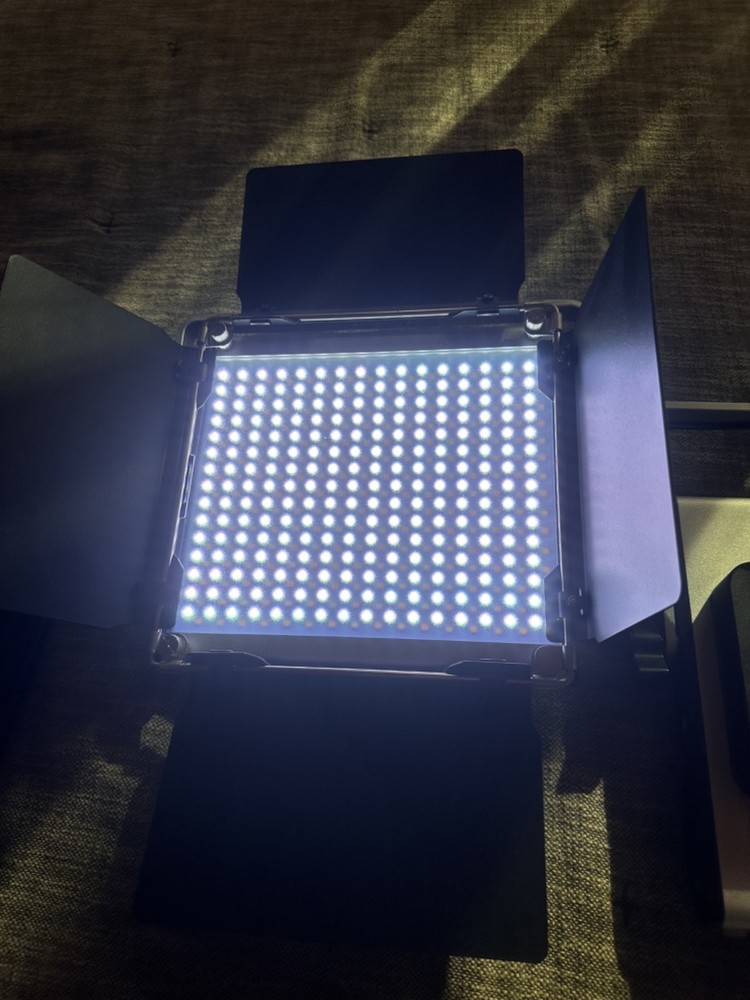 Neewer 2 Pack 480 LED Dimmable Panel Video Light with Carrying Bag