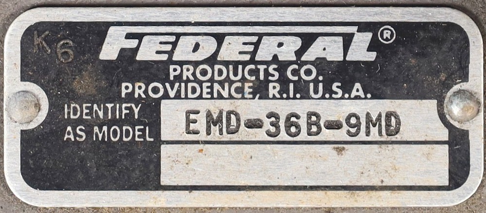 Federal EMD-36B-9MD Indicator OD/ID Gage