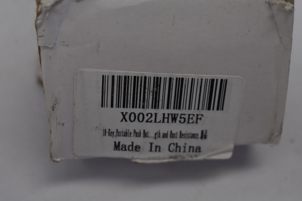 CCYX Portable Key Lock w 1000 Personalized Codes Strength/Rust Resistant