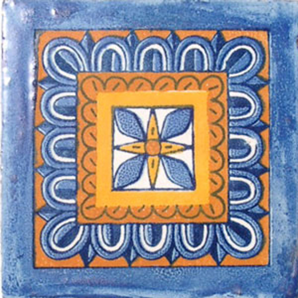 #C034 MEXICAN CERAMIC HANDMADE TALAVERA TILE SETS
