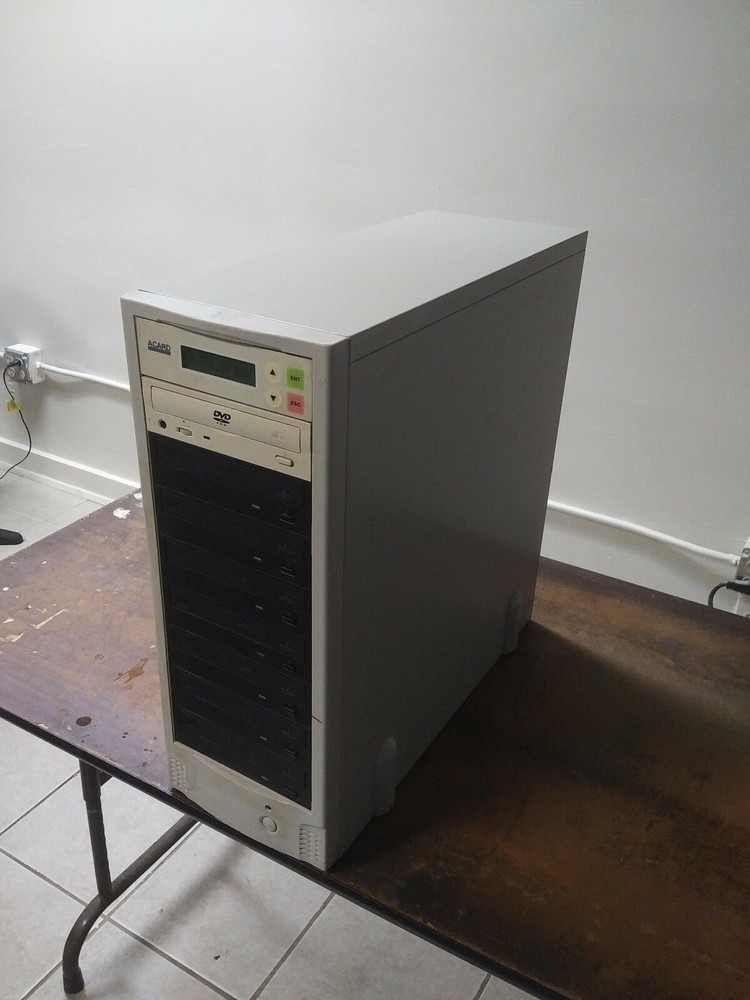 Acard Technology 1-7 M-Disc Burner CD DVD Duplicator Duplication Tower