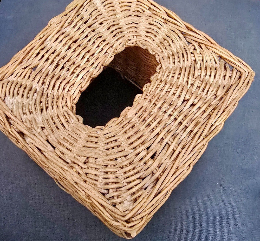 Straw Bar Style Fleur-de-lis Kleenex Tissue Box Cover