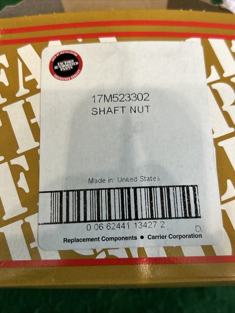 Carrier Shaft Nut 17M523302