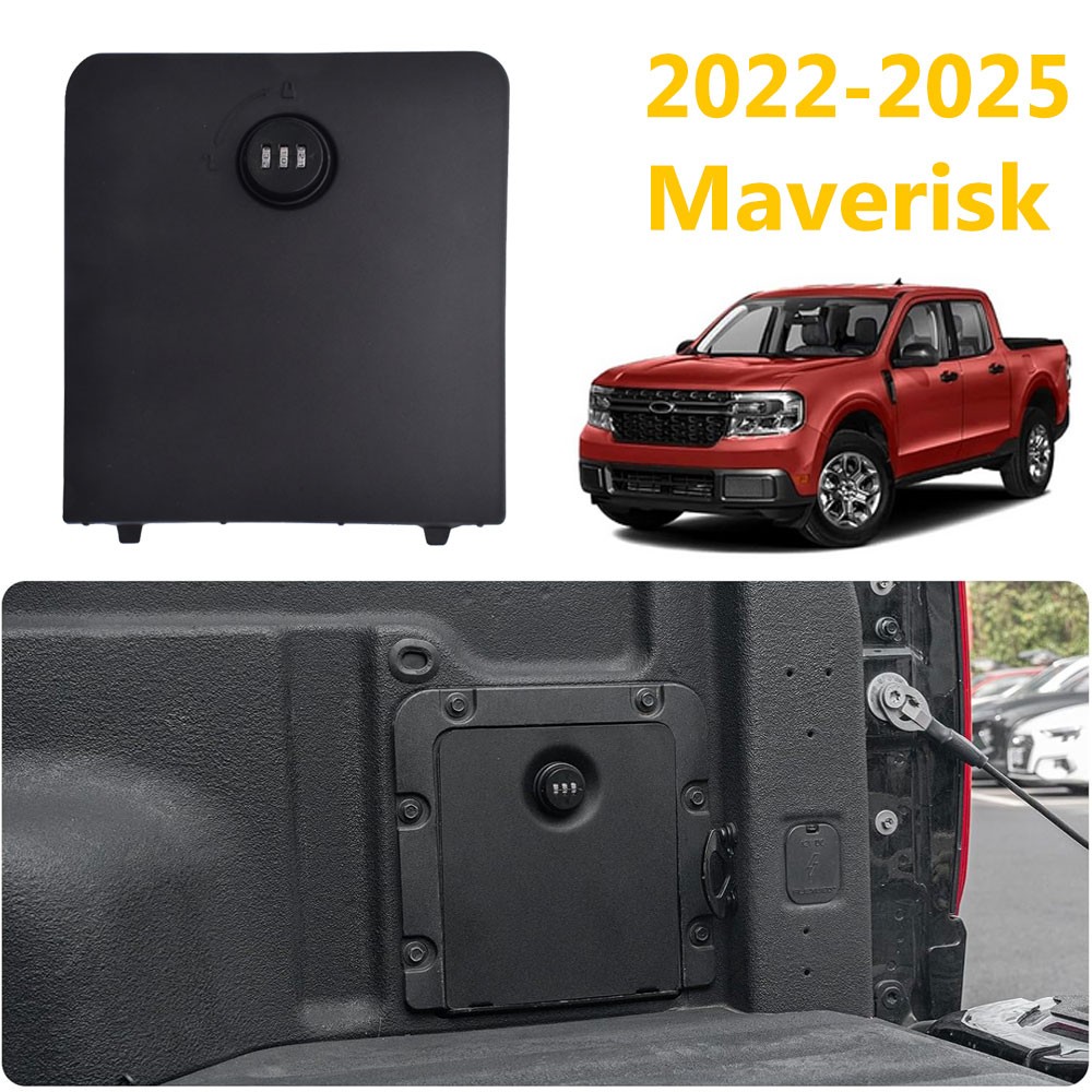 For 2022-2025 Ford Maverick Security Bed Partition Storage Bin with Code Lock
