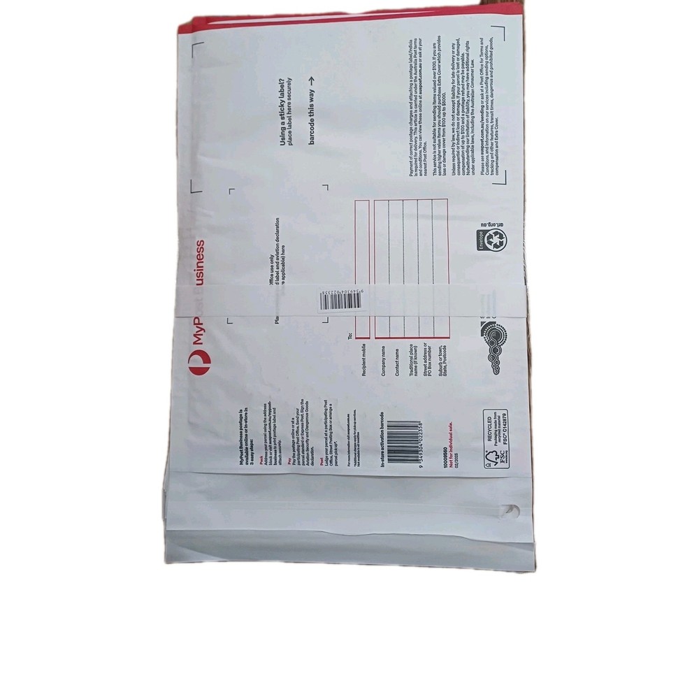 10x Australia Post Extra Small Flat Rate Padded Mailer Austpost No Postage