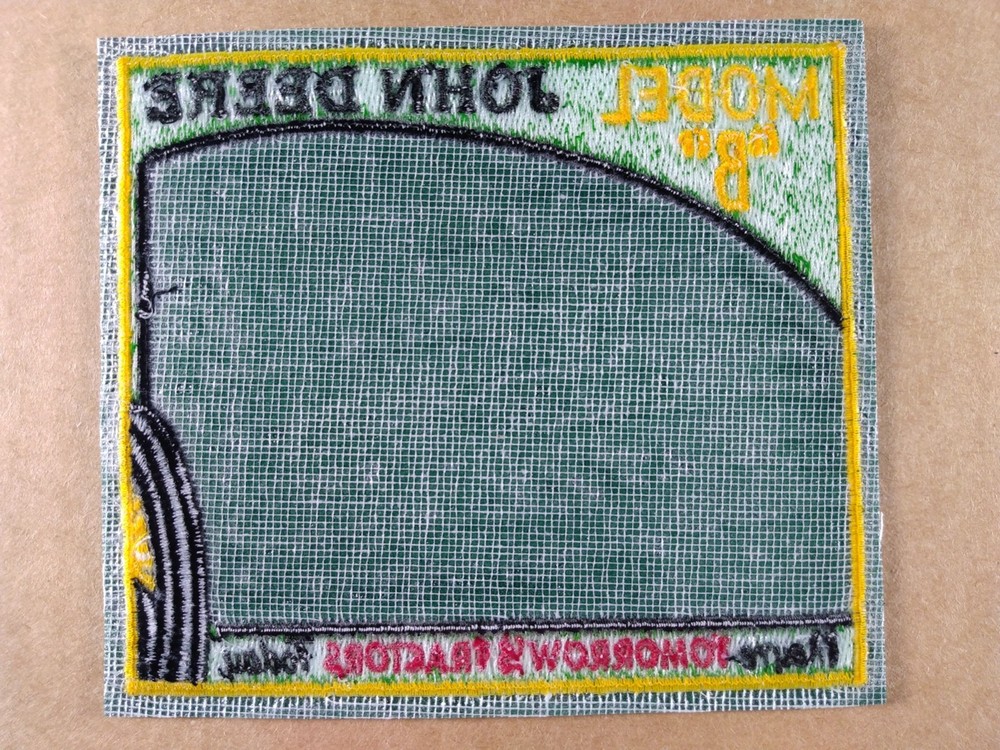 John Deere Model B Tractor 5" x 4 1/2" Vintage Patch