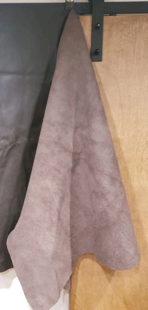 Dark Brown Thick Leather Hide 43" x 76"