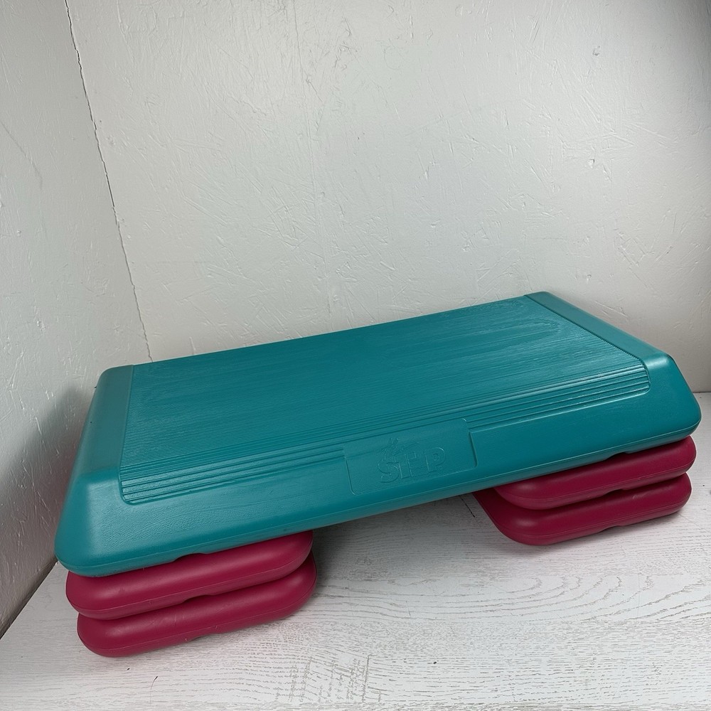 The Step Company Home Workout System Step Platform With 4 Risers 4” 6” 8”