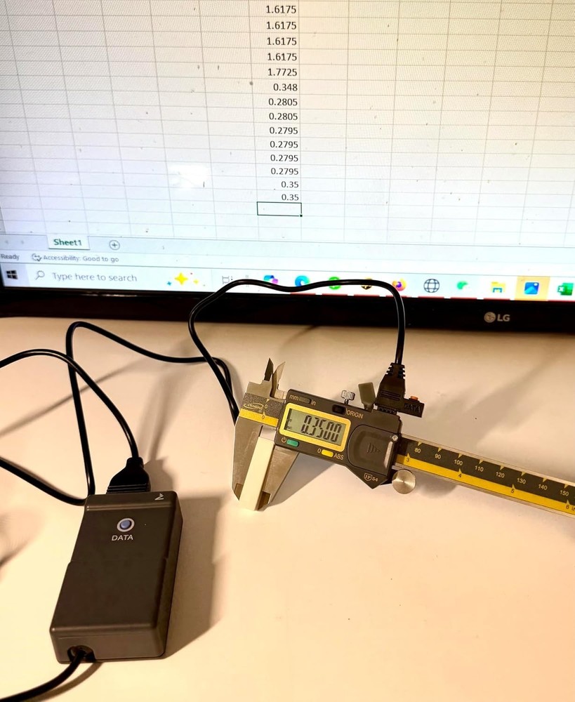 Durable 0-6" Digital Caliper with Inch & Metric Modes for Engineering and Design