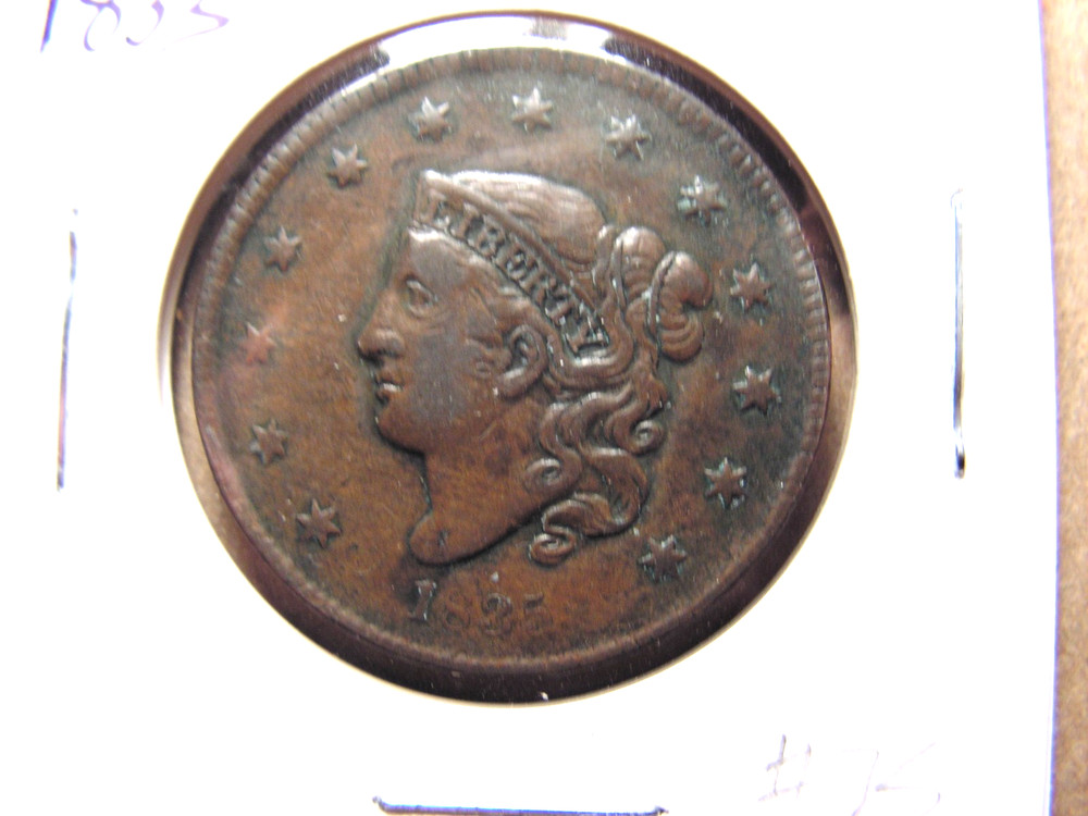1835 Coronet Head Large Cent