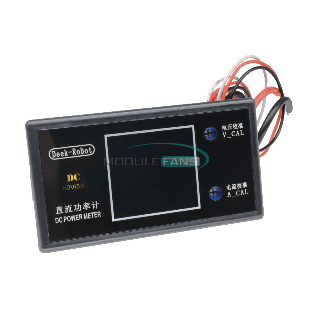 DC 50V 5A 250W Digital LCD Display Voltmeter Wattmeter Volt Current Power Tester