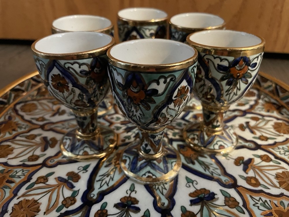 Turkish Goblets And Tray Set