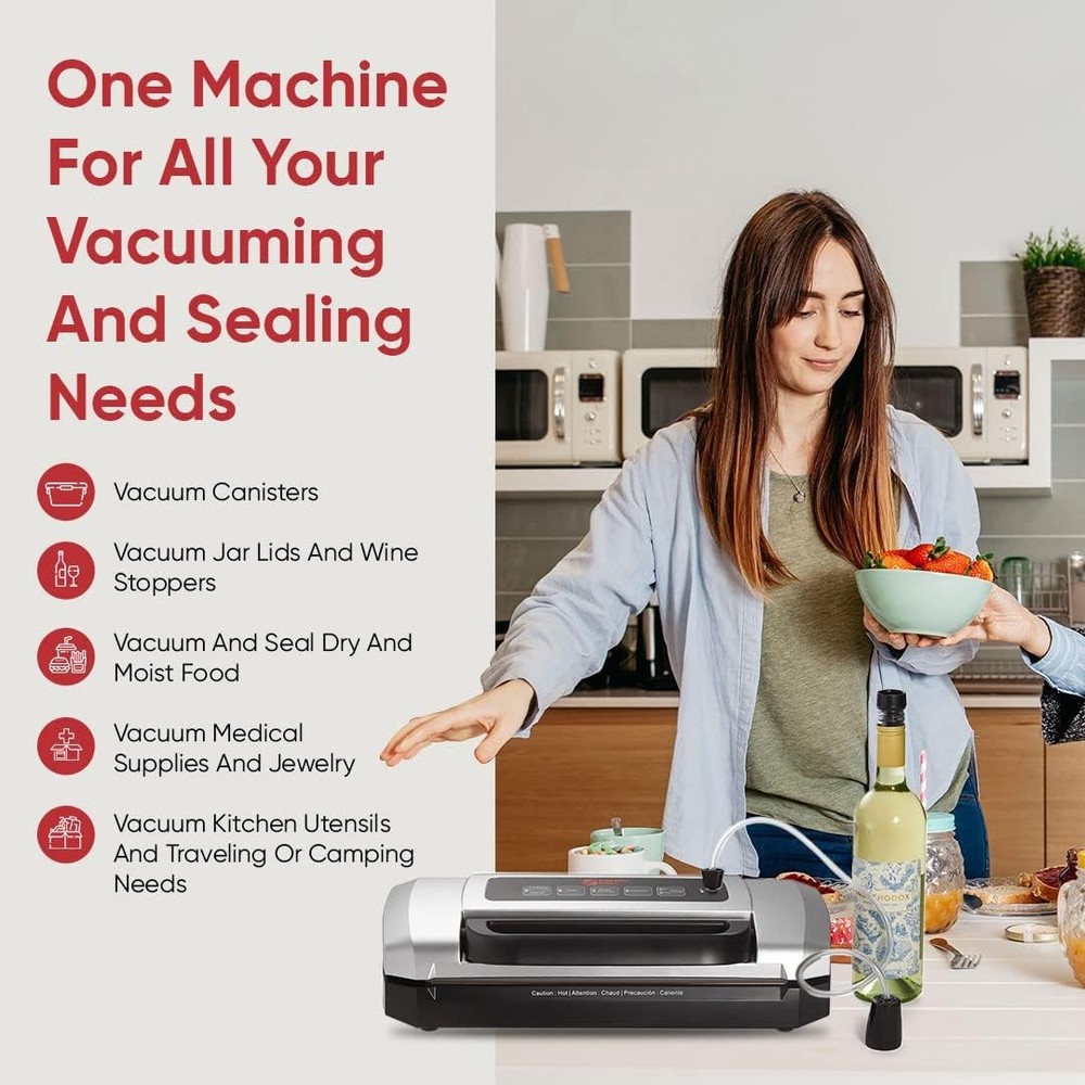 Magic Mill MVS-2010 Vacuum Sealer Machine With Patent Handle (Open Box)