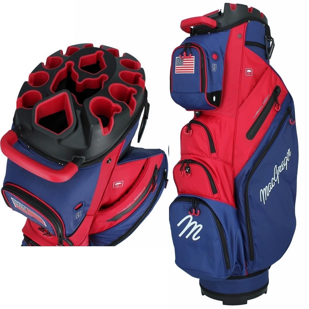 MacGregor Golf MACLOCK Ultimate Divider System Cart Bag - USA - 14-Way Top