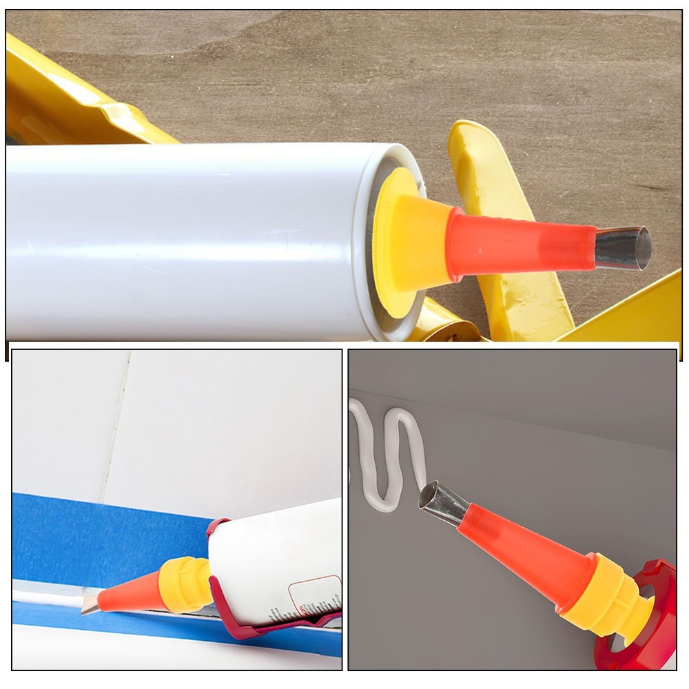 Reusable Caulking Nozzle Tips Applicator Extension Replacement Sealing