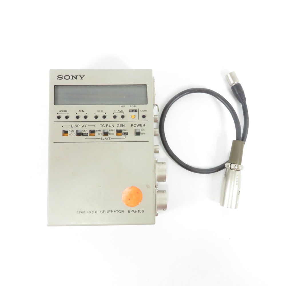 Sony BVG-100 Portable Time Code Generator Professional Broadcast SMPTE EBU