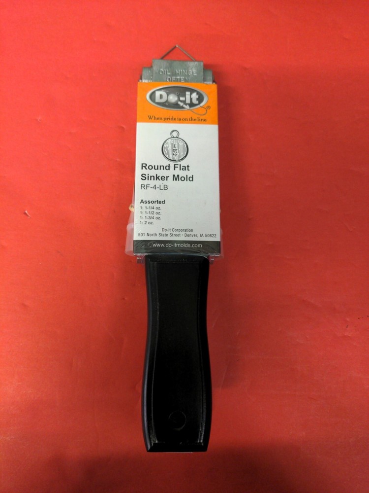 3175-Round Flat Sinker Mold RF-4-LB