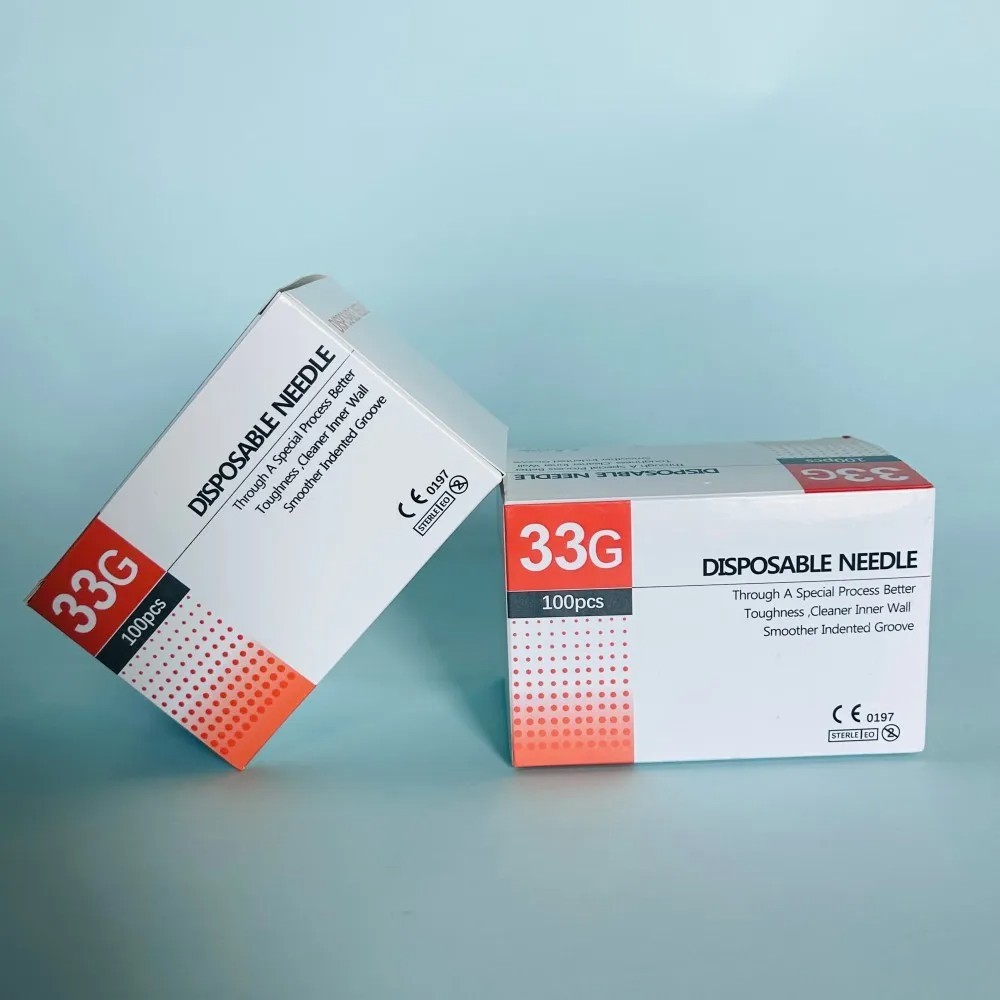 100Pcs Tattoo Needle Micro Needles 33G Disposable Sterile Injection-Needle