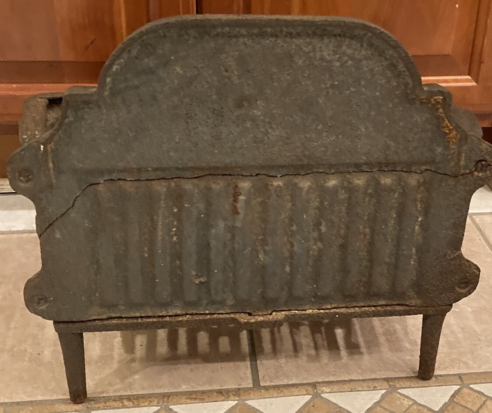 Victorian Cast Iron Coal Fireplace Basket Original