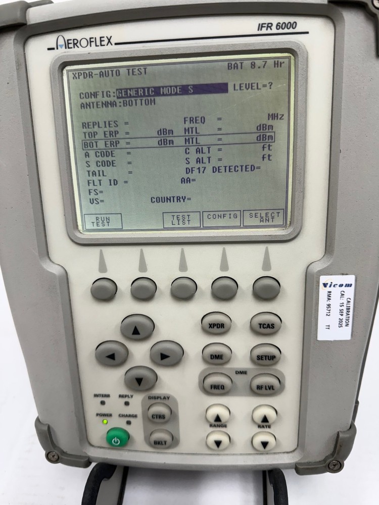 Aeroflex IFR 6000 Navigation Communications Test Set